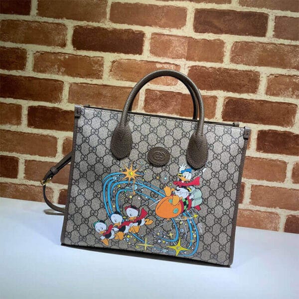 Disney x Gucci Donald Duck Tote Bag Beige - Image 2