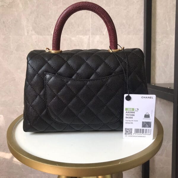 Chanel Coco handle flap shoulder bag PM black - Image 4
