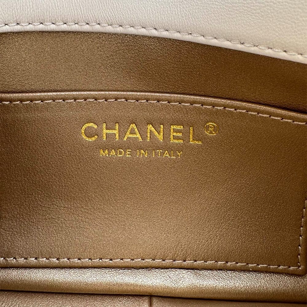 Chanel MINI FLAP BAG Beige - Image 8