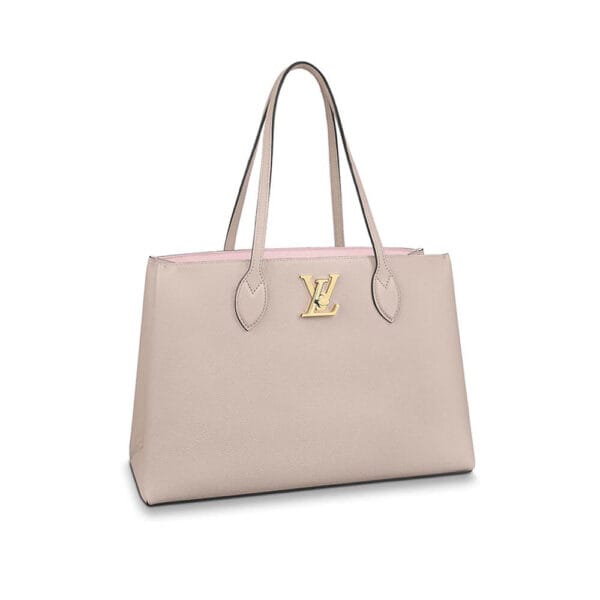 Louis Vuitton Lockme Shopper Bag Beige