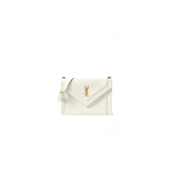 YSL Quilted Gaby Shoulder Bag Beige