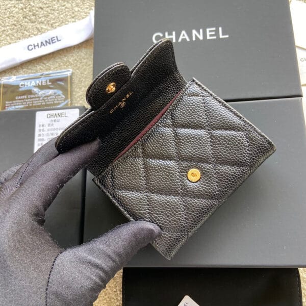 CHANEL Classic Small Flap Wallet black - Image 6