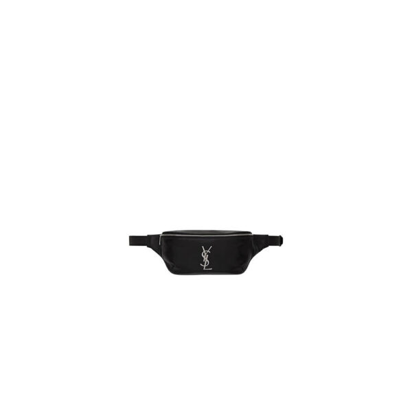 YSL CLASSIC MONOGRAM BELT BAG IN SOFT LAMBSKIN black