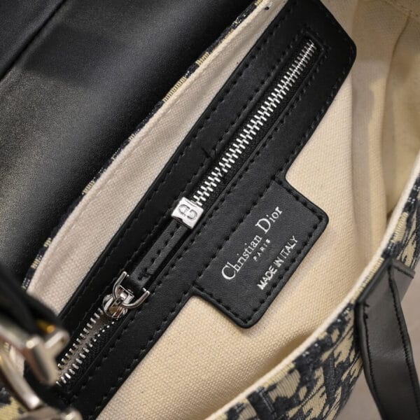 Dior Saddle Bag with Strap black - Image 7