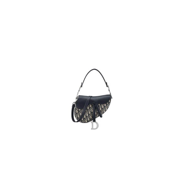 Dior Saddle Bag with Strap black