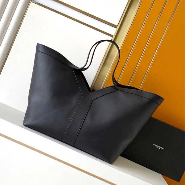 YSL Y TOTE IN LEATHER(High-end grade) black - Image 2