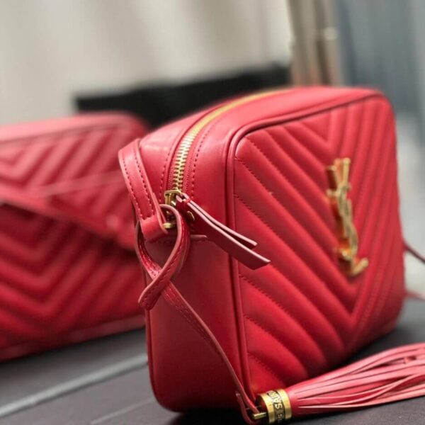 YSL LOU CAMERA BAG IN QUILTED LEATHER Khaki - Image 3