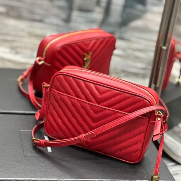 YSL LOU CAMERA BAG IN QUILTED LEATHER Khaki - Image 4