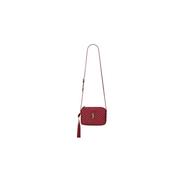 YSL LOU CAMERA BAG IN QUILTED LEATHER Khaki