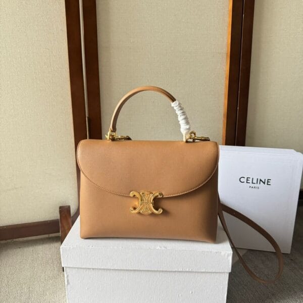 CELINE Medium size NINO bag in soft cow leather Lake Blue - Image 2
