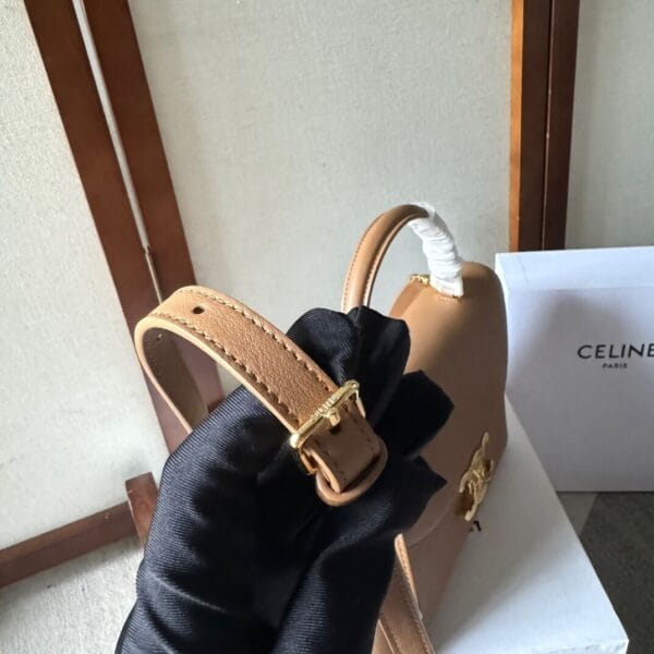 CELINE Medium size NINO bag in soft cow leather Lake Blue - Image 7