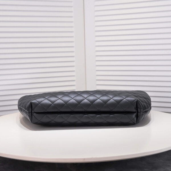 YSL Icare quilted lambskin oversized shopping bag(High-end grade) black - Image 5