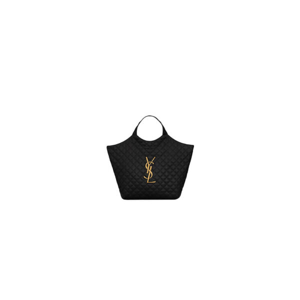 YSL Icare quilted lambskin oversized shopping bag(High-end grade) black