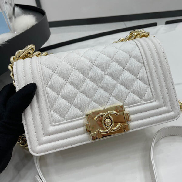 SMALL BOY CHANEL HANDBAG Beige - Image 3