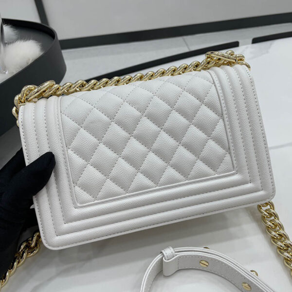 SMALL BOY CHANEL HANDBAG Beige - Image 4