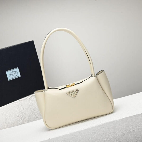 Prada Medium leather handbag Beige - Image 2