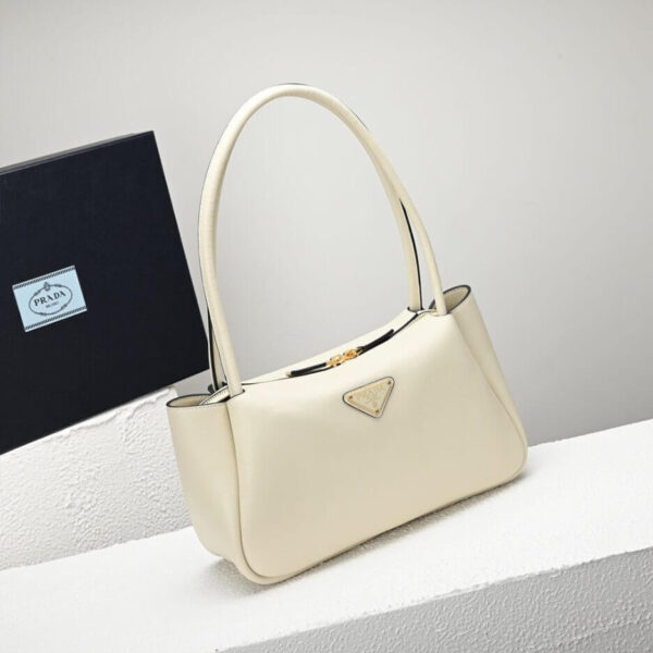 Prada Medium leather handbag Beige - Image 3