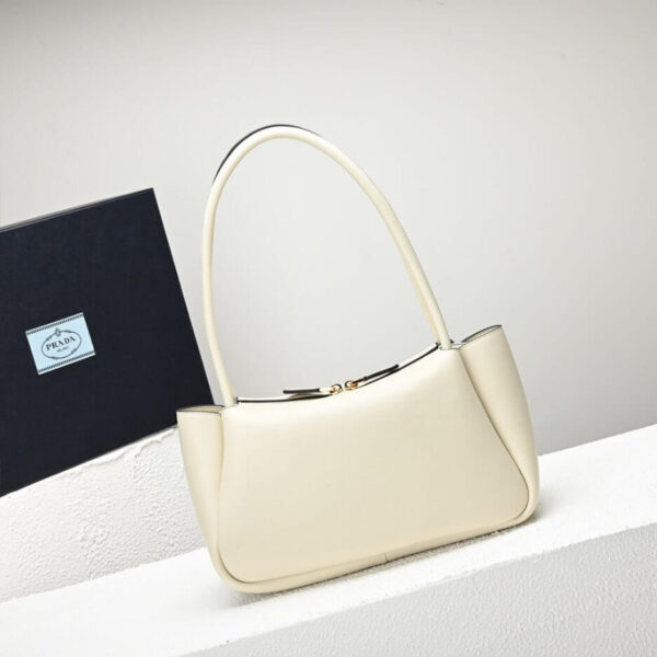 Prada Medium leather handbag Beige - Image 4