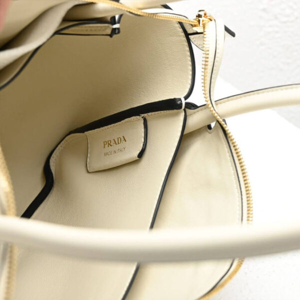 Prada Medium leather handbag Beige - Image 7