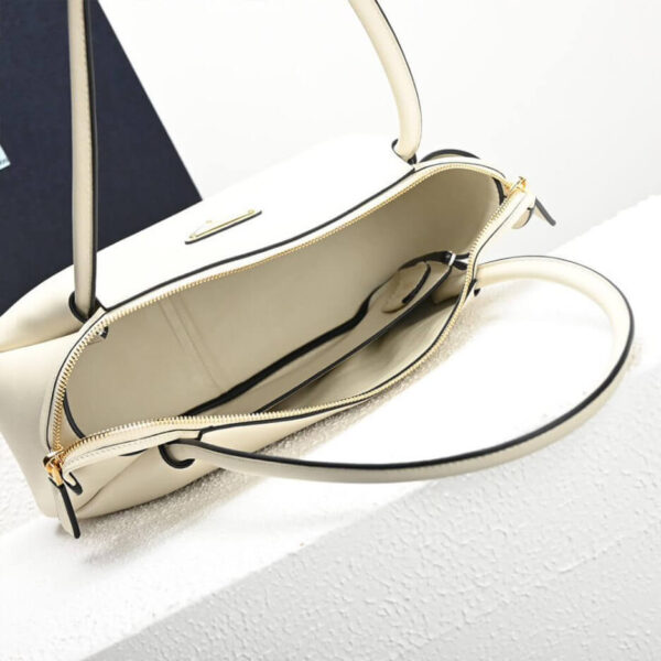 Prada Medium leather handbag Beige - Image 8
