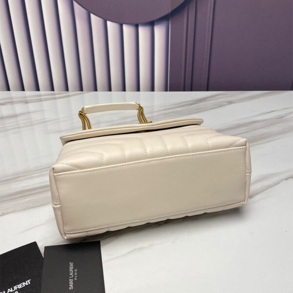 YSL LOULOU SMALL CHAIN BAG Beige - Image 5