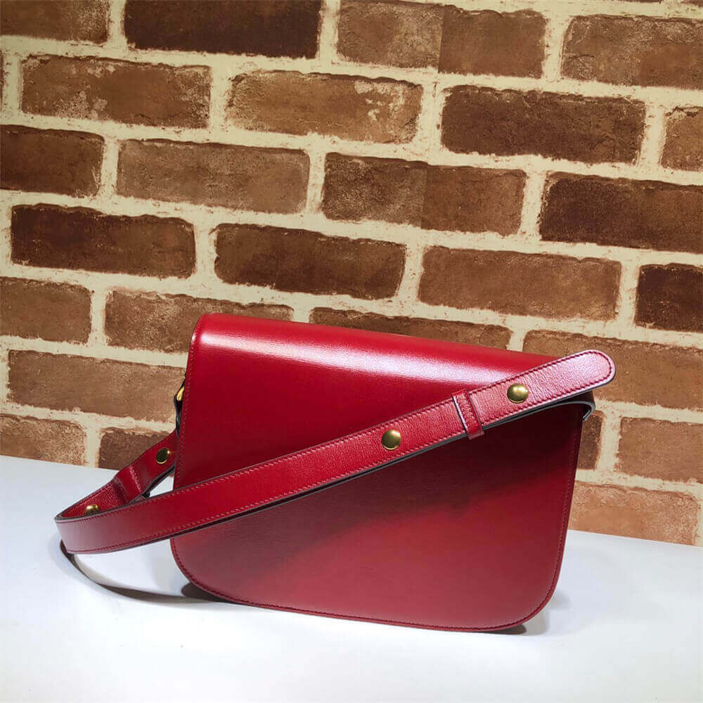 Gucci Horsebit 1955 Shoulder Bag Red - Image 3