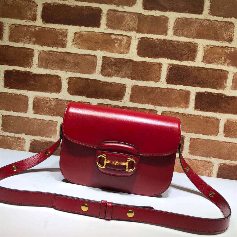 Gucci Horsebit 1955 Shoulder Bag Red - Image 6