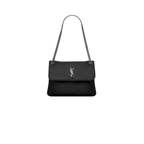 YSL NIKI MEDIUM IN GRAINED LAMBSKIN black