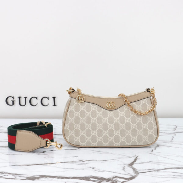 OPHIDIA GG small handbag Beige - Image 2