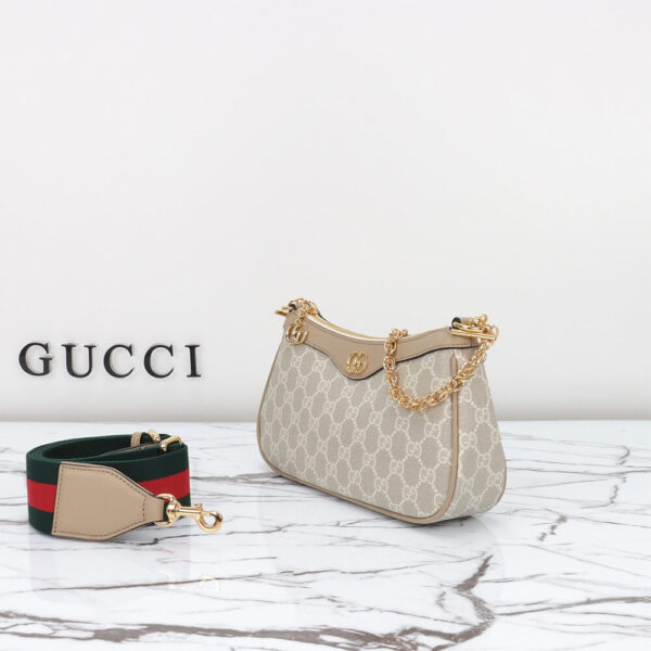 OPHIDIA GG small handbag Beige - Image 3