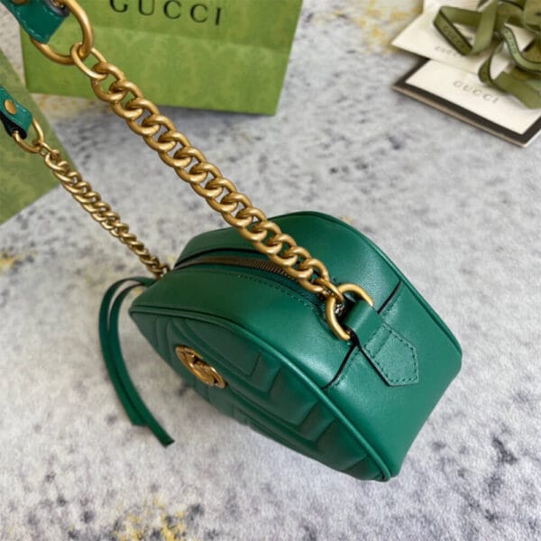 GG Marmont matelasse mini bag Green - Image 3