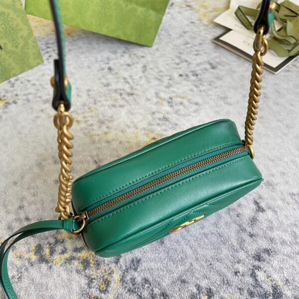 GG Marmont matelasse mini bag Green - Image 7