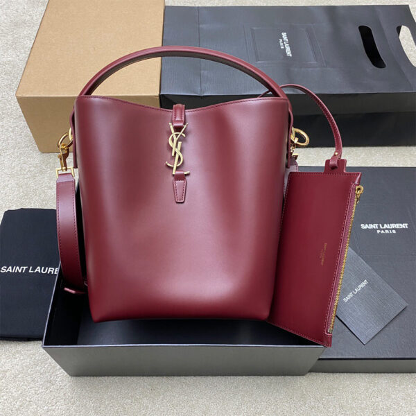 YSL LE 37 in shiny leather Red - Image 2