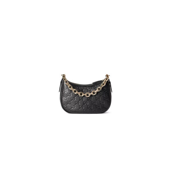GG Emblem small shoulder bag black
