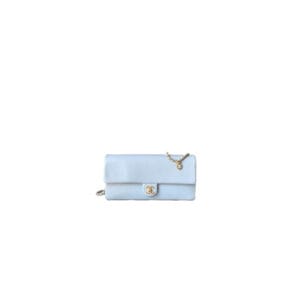 CHANEL Long Flap Bag(high-end grade) Lake Blue