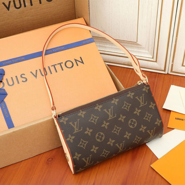 LV Pochette Tirette dark brown - Image 4