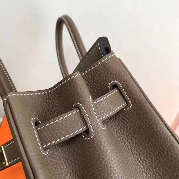 HERMES BIRKIN BAG 30 Medium grey - Image 6