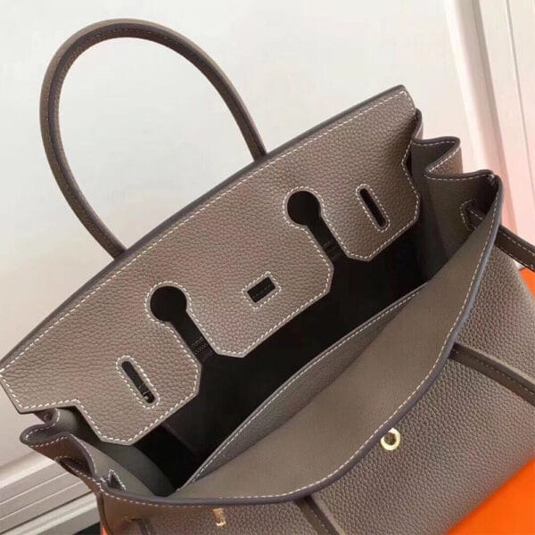 HERMES BIRKIN BAG 30 Medium grey - Image 8