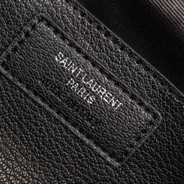 Saint Laurent College quilted-leather satchel bag black - Image 7