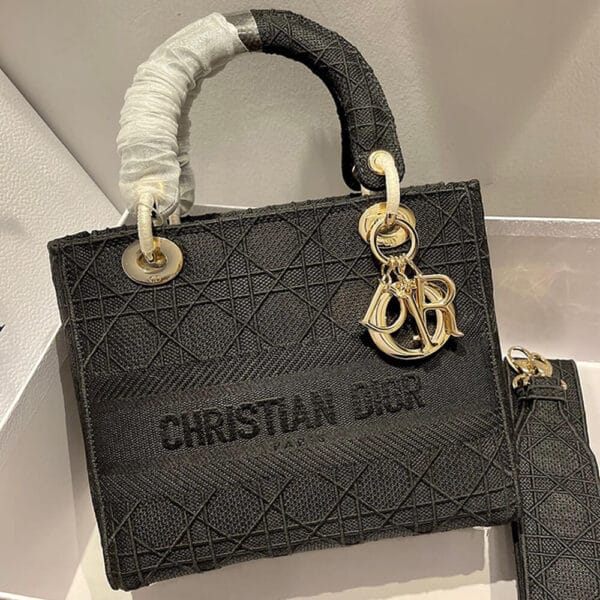 DIOR MEDIUM LADY D-LITE BAG black - Image 2
