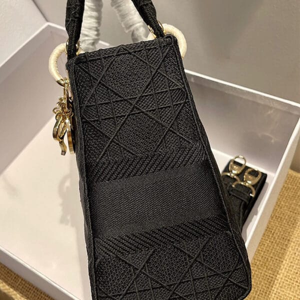 DIOR MEDIUM LADY D-LITE BAG black - Image 3