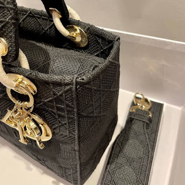 DIOR MEDIUM LADY D-LITE BAG black - Image 8