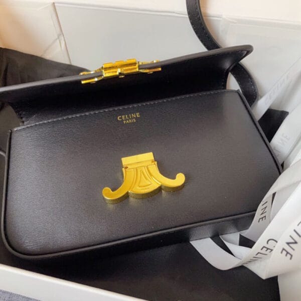 CELINE TRIOMPHE SHOULDER BAG black - Image 7