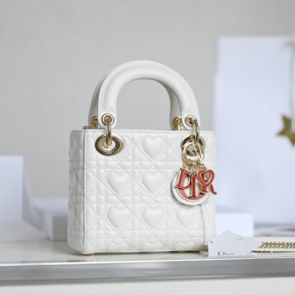 MINI LADY DIOR DIORAMOUR BAG Beige - Image 2