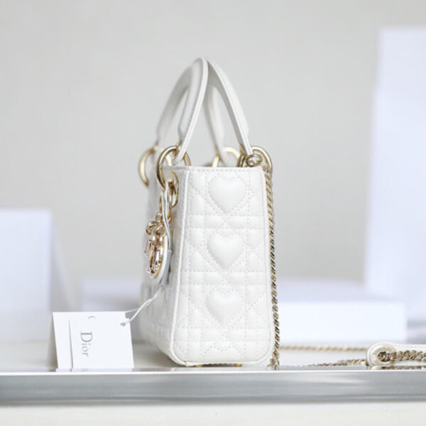 MINI LADY DIOR DIORAMOUR BAG Beige - Image 3