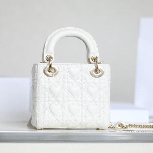 MINI LADY DIOR DIORAMOUR BAG Beige - Image 4