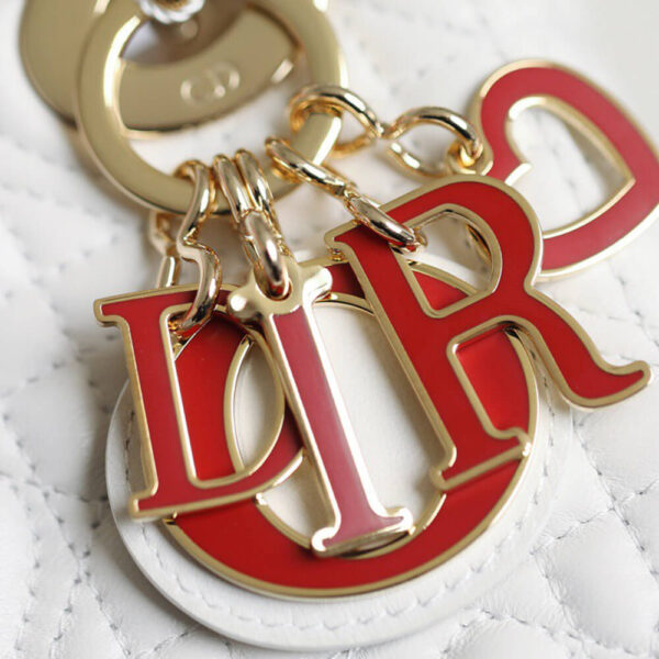 MINI LADY DIOR DIORAMOUR BAG Beige - Image 5