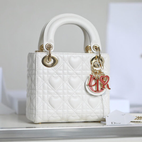 MINI LADY DIOR DIORAMOUR BAG Beige - Image 8