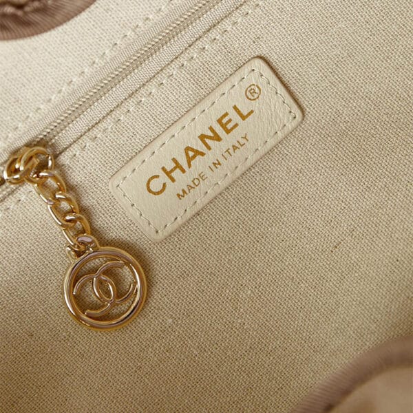 Chanel Small Tote Bag Beige - Image 8