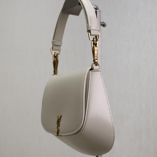 YSL VOLTAIRE TOP HANDLE in leather Beige - Image 3